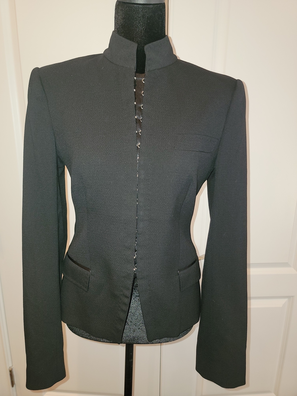 Dolce & Gabbana Black Stand-Collar Blazer